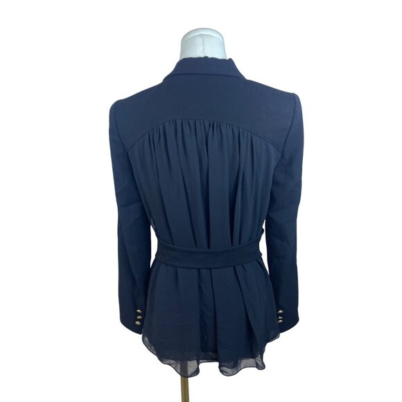 The Base Women's Black Blazer Gold Button Detail - Picture 3 of 9